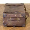 Braune Vintage Reisetruhe, 1930er