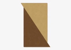 Braun/Natur Triangle Shape Out Teppich von Marqqa