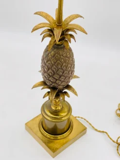 Bronze Ananas Tischlampe, 1960