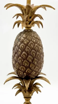 Bronze Ananas Tischlampe, 1960