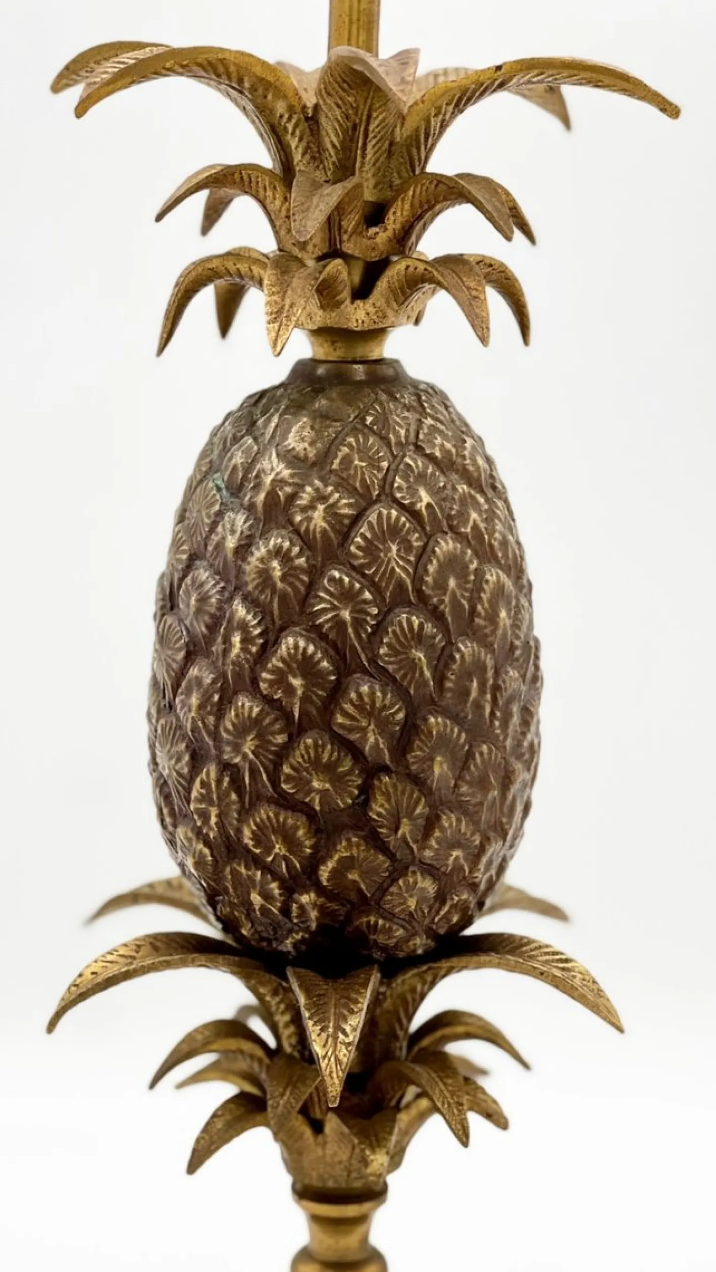 Bronze Ananas Tischlampe, 1960