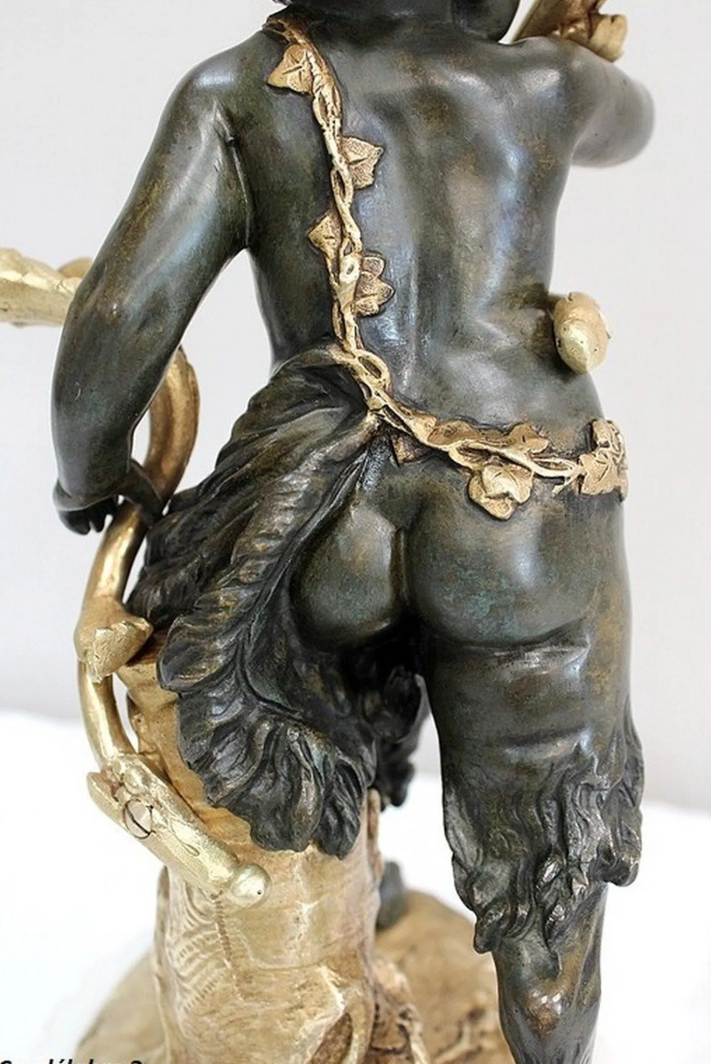 Bronze Kerzenständer, 19. Jh., 2er Set