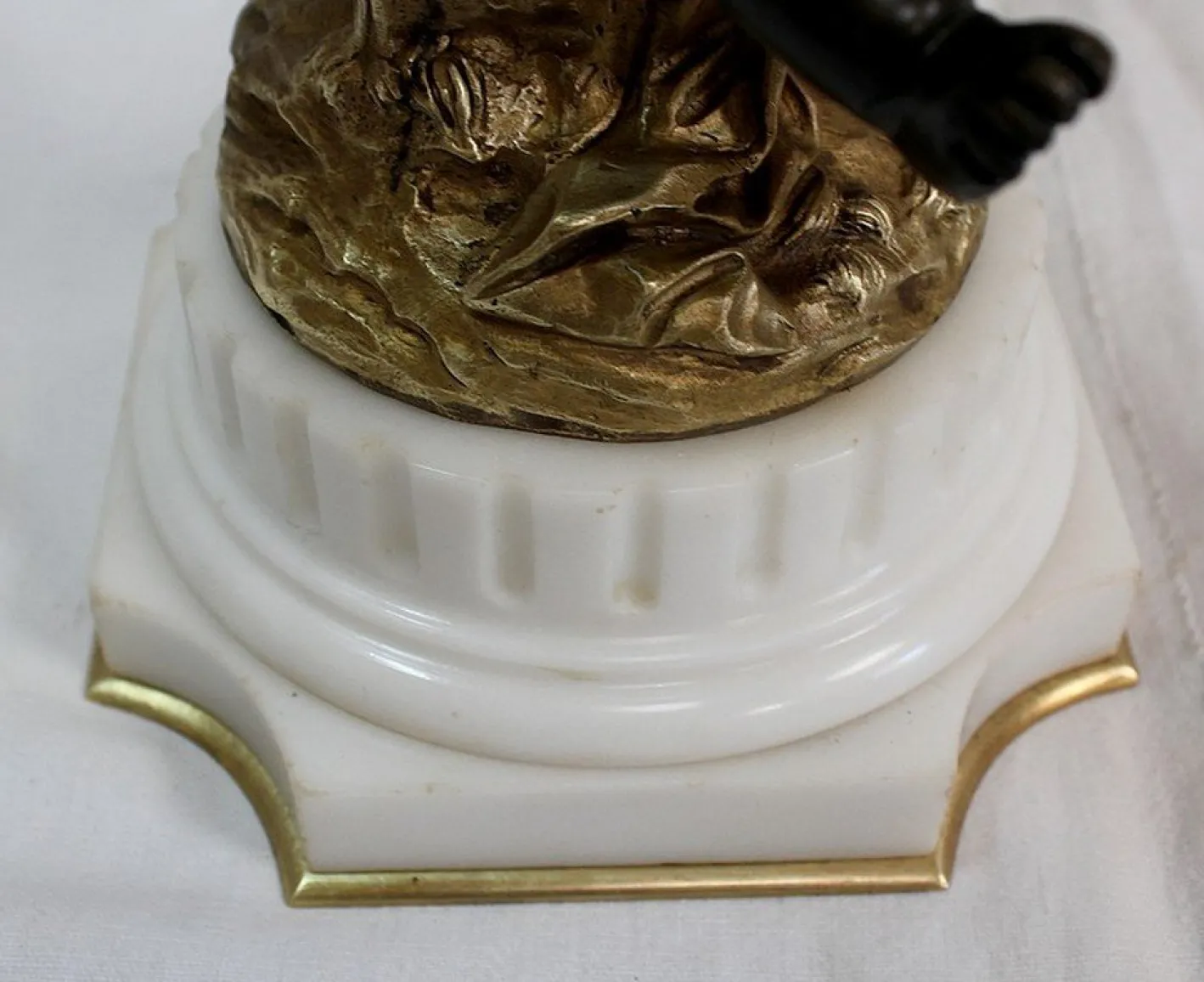 Bronze Kerzenständer, 19. Jh., 2er Set