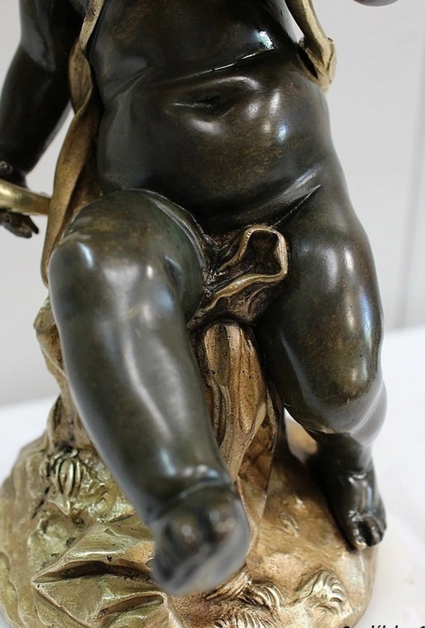 Bronze Kerzenständer, 19. Jh., 2er Set