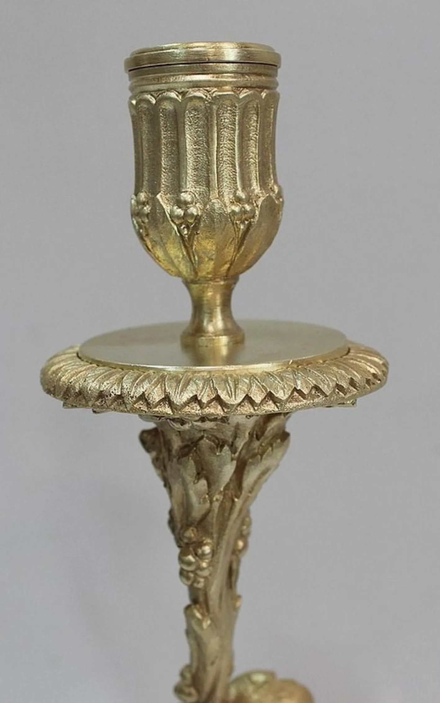 Bronze Kerzenständer, 19. Jh., 2er Set