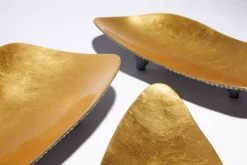 Bronze Satin Weißgold Schalen Dreifuß von Reda Amalou Design, 3er Set