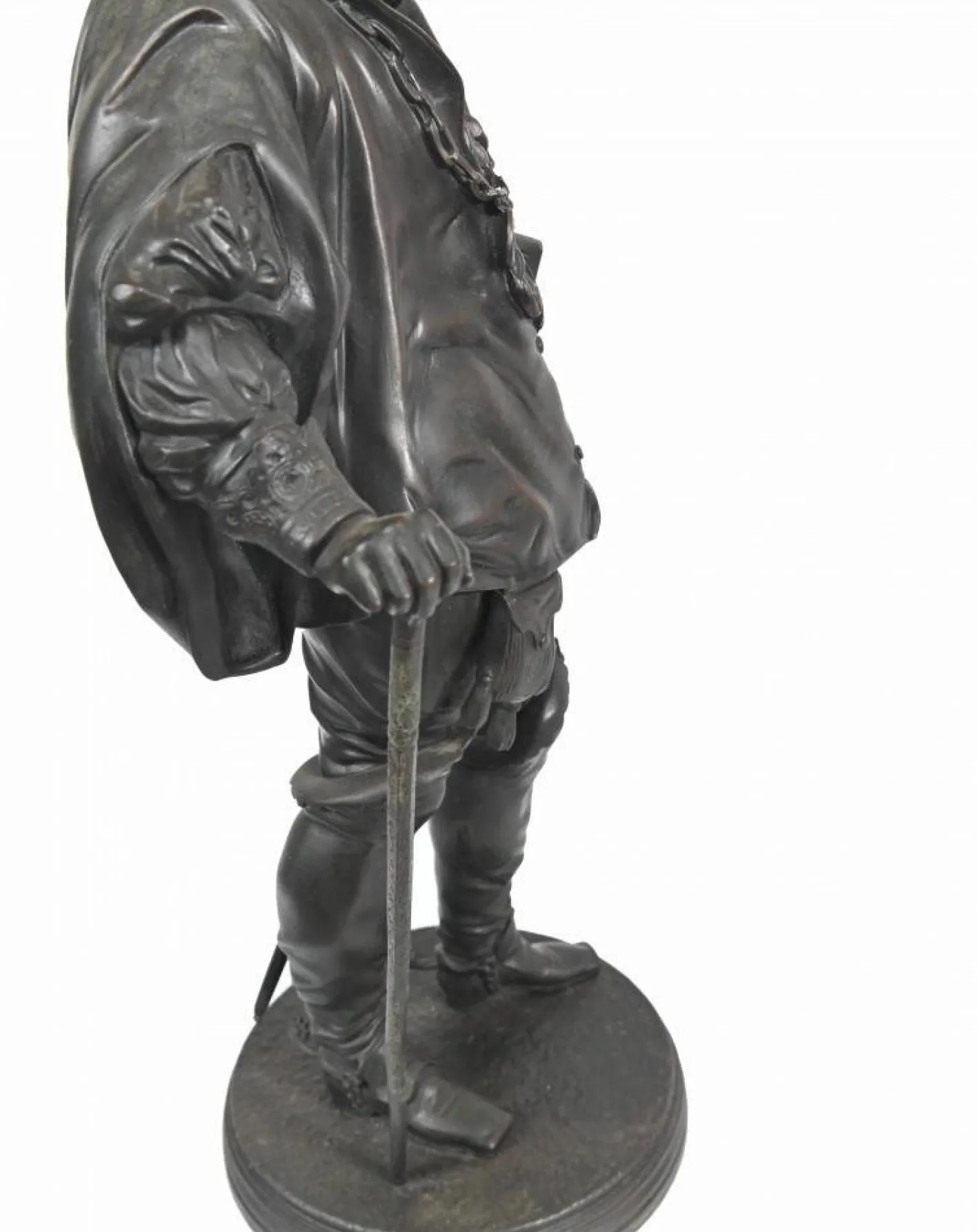 Bronze Statuen Rubens und Van Dyck von Jean Jules Salmson, 2er Set