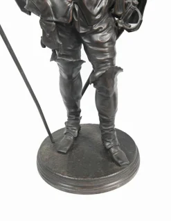 Bronze Statuen Rubens und Van Dyck von Jean Jules Salmson, 2er Set
