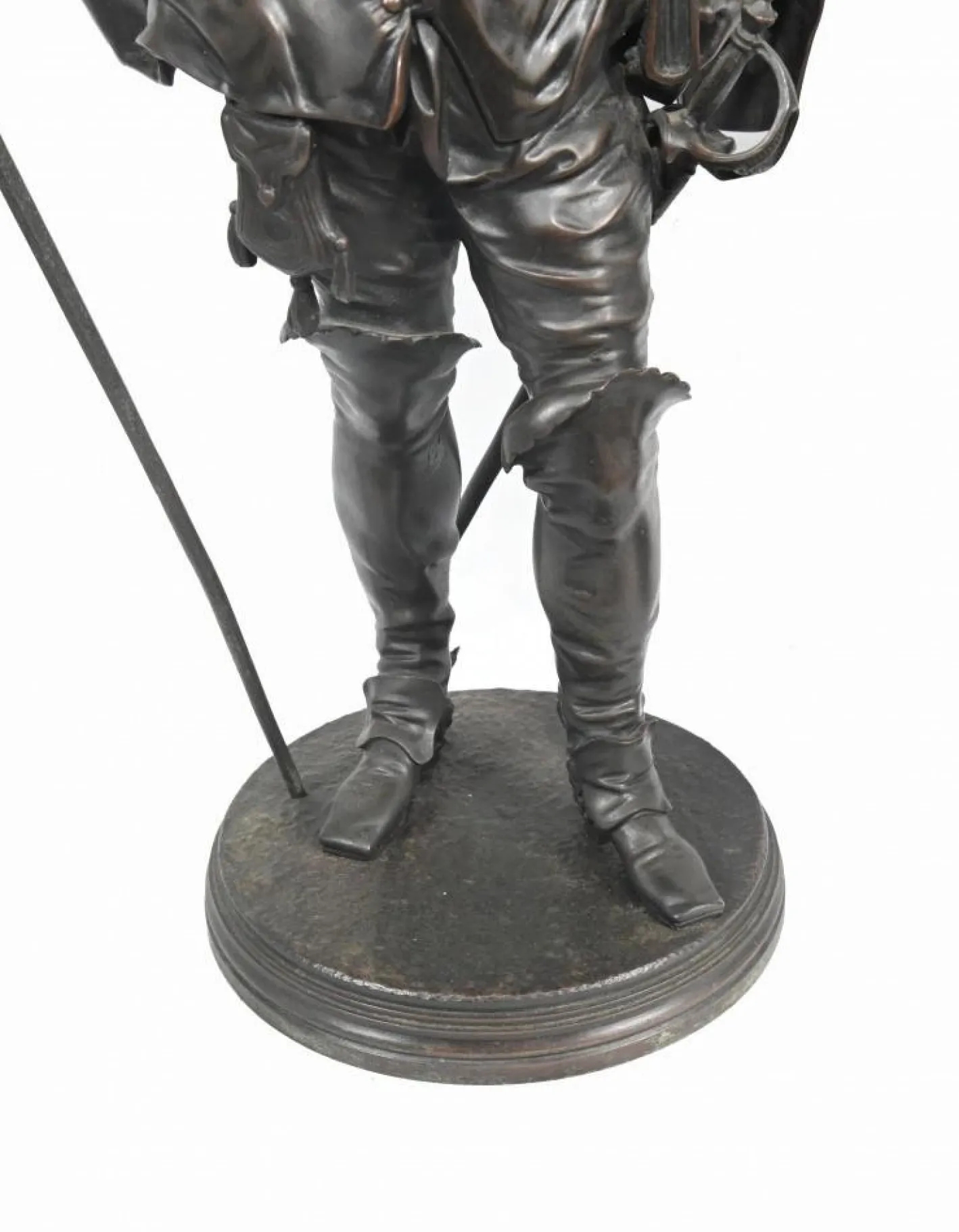 Bronze Statuen Rubens und Van Dyck von Jean Jules Salmson, 2er Set