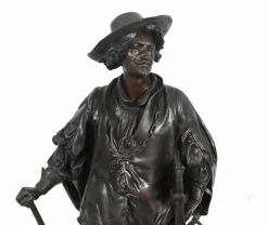 Bronze Statuen Rubens und Van Dyck von Jean Jules Salmson, 2er Set