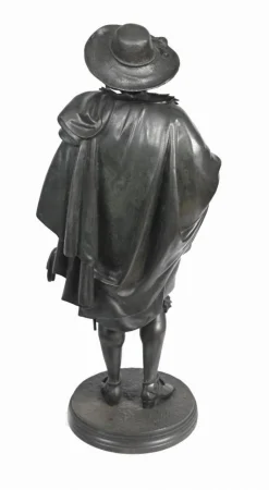Bronze Statuen Rubens und Van Dyck von Jean Jules Salmson, 2er Set