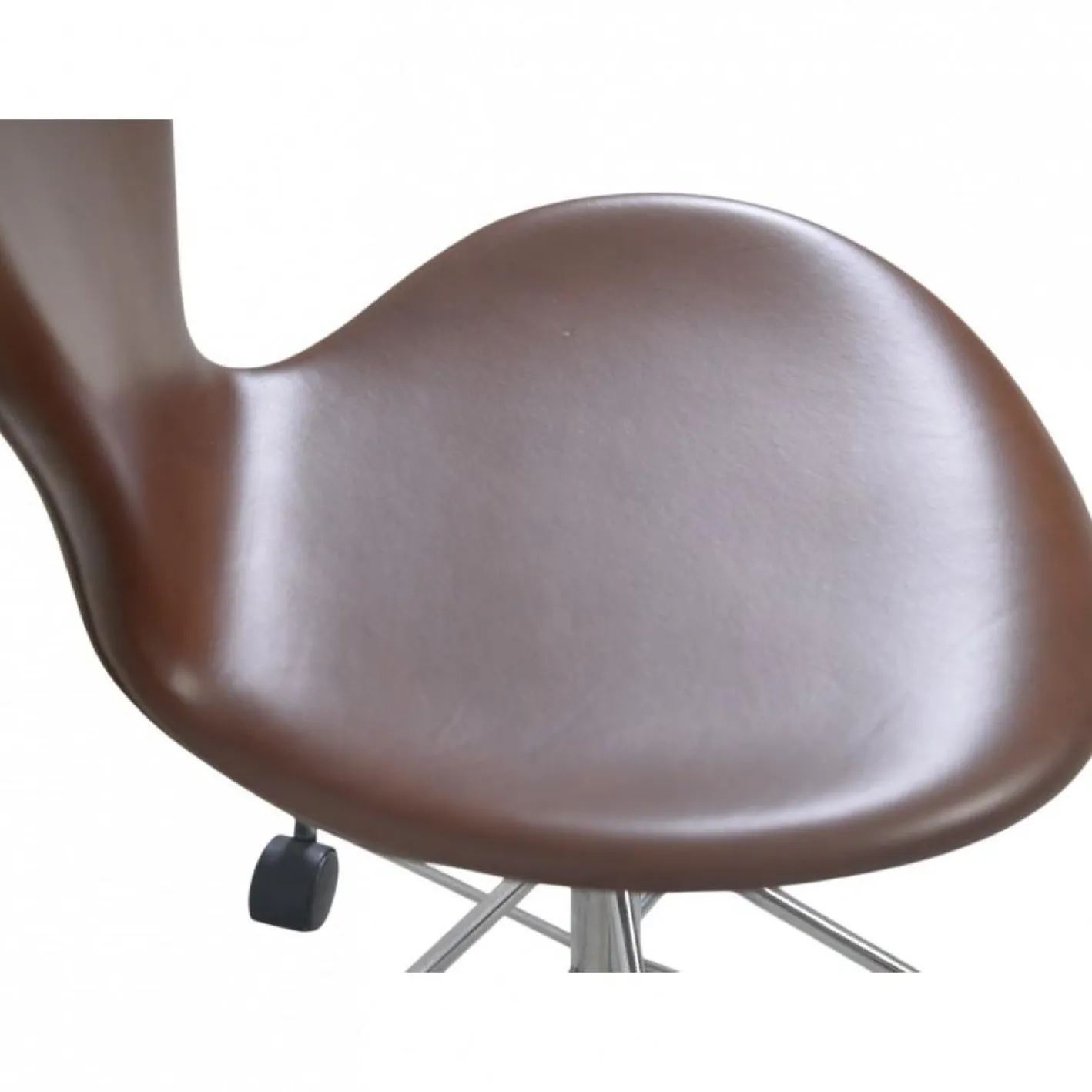 3117 Bürostuhl aus Mokka Classic Leder von Arne Jacobsen für Fritz Hansen, 1997