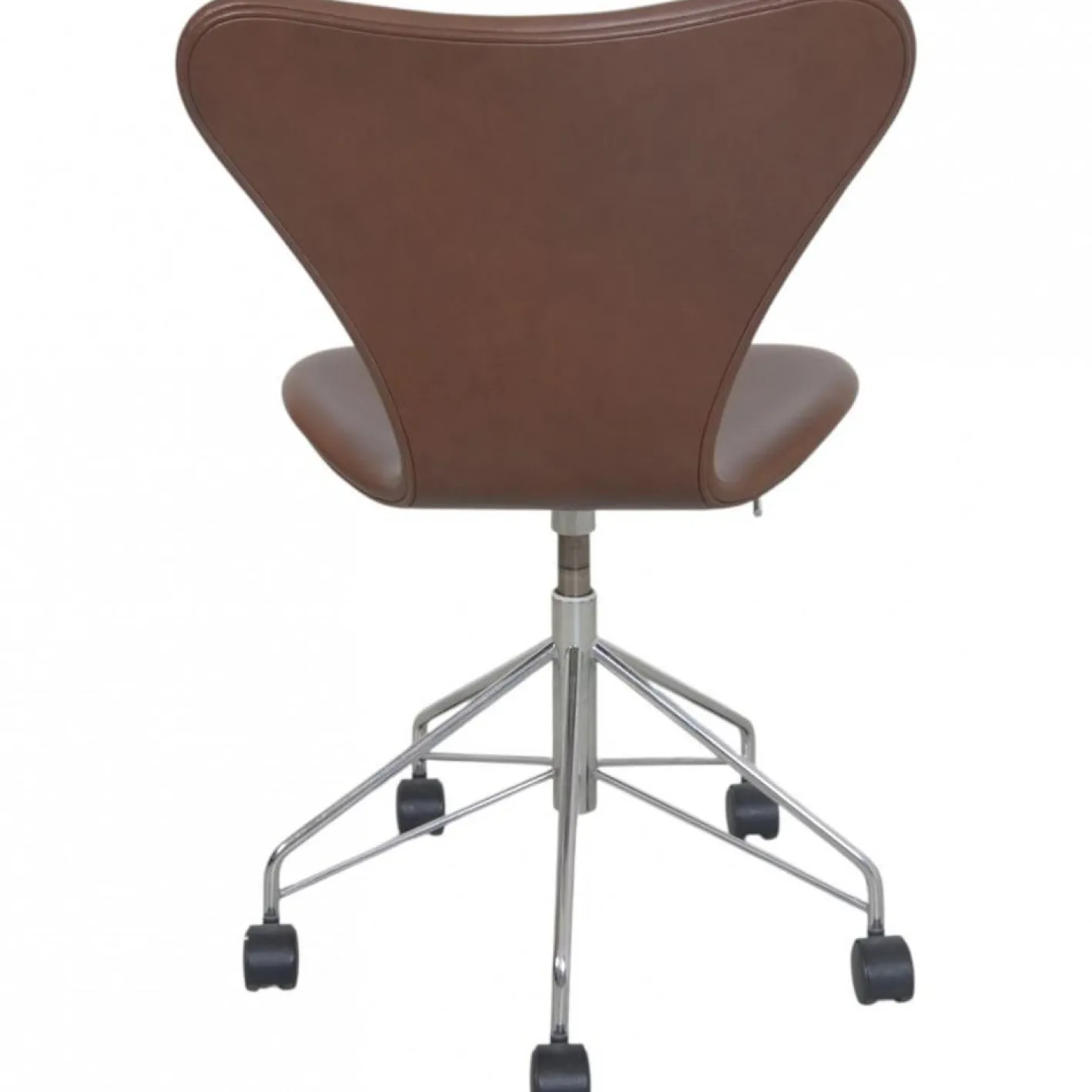 3117 Bürostuhl aus Mokka Classic Leder von Arne Jacobsen für Fritz Hansen, 1997