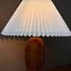 Brutalistische dänische Tischlampe aus handgeschnitztem Teak, 1960er