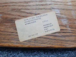 Brutalistische Eichenholzsessel und -fußhocker von Awa Holland für Awa Meubelfabriek, 1979, 4er-Set