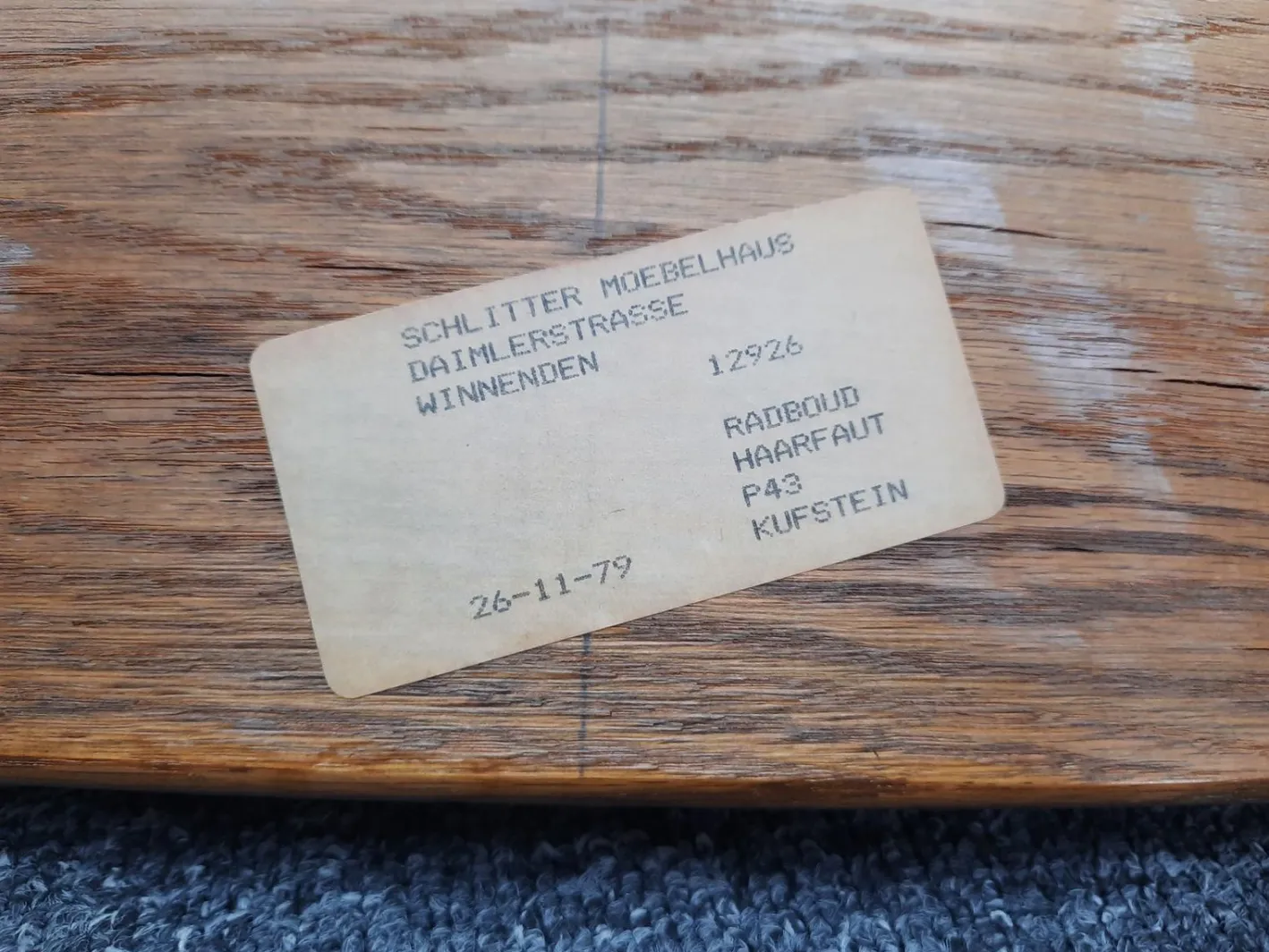Brutalistische Eichenholzsessel und -fußhocker von Awa Holland für Awa Meubelfabriek, 1979, 4er-Set