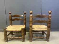 Brutalistische Kinderstühle, 1960er, 2er Set