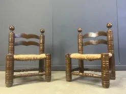 Brutalistische Kinderstühle, 1960er, 2er Set