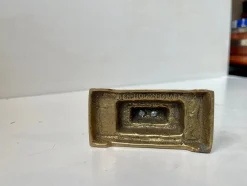 Brutalistischer Chanukka Menorah Kerzenhalter aus Bronze von Hen Holon, Israel, 1970er