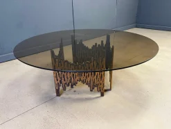 Brutalistischer Couchtisch aus Bronze, 1970er