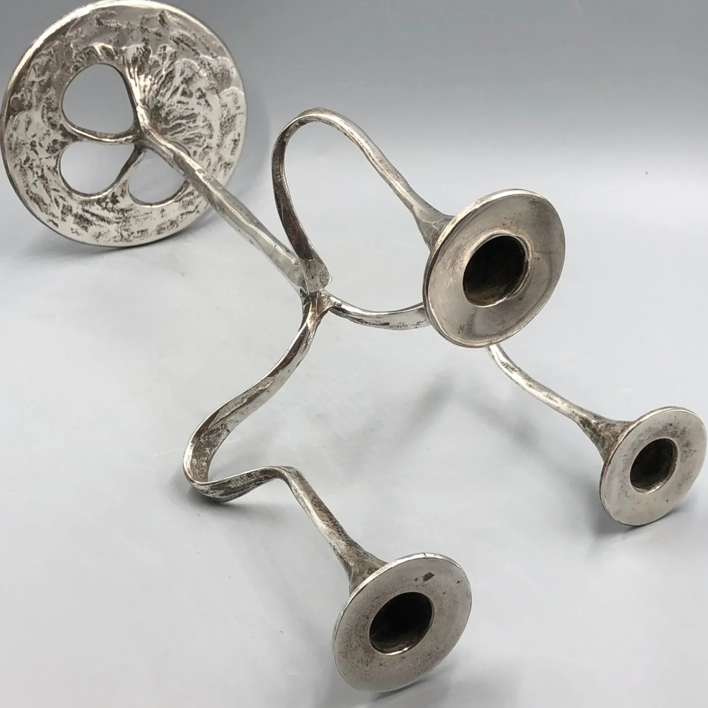 Brutalistischer Mid-Century Kerzenständer von Kurt Jesch für Amadeus/Tonini, 1970er
