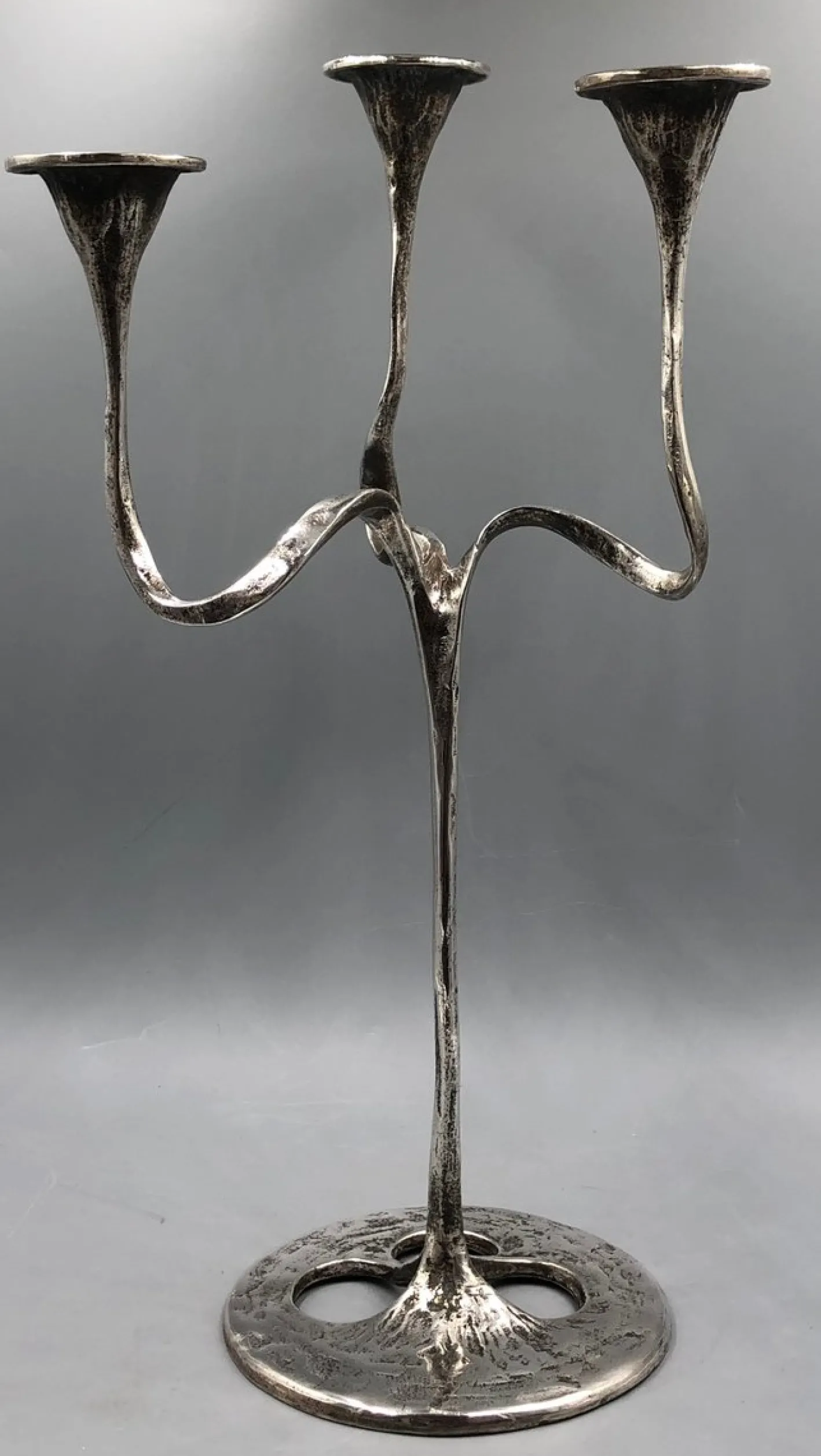 Brutalistischer Mid-Century Kerzenständer von Kurt Jesch für Amadeus/Tonini, 1970er
