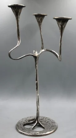 Brutalistischer Mid-Century Kerzenständer von Kurt Jesch für Amadeus/Tonini, 1970er