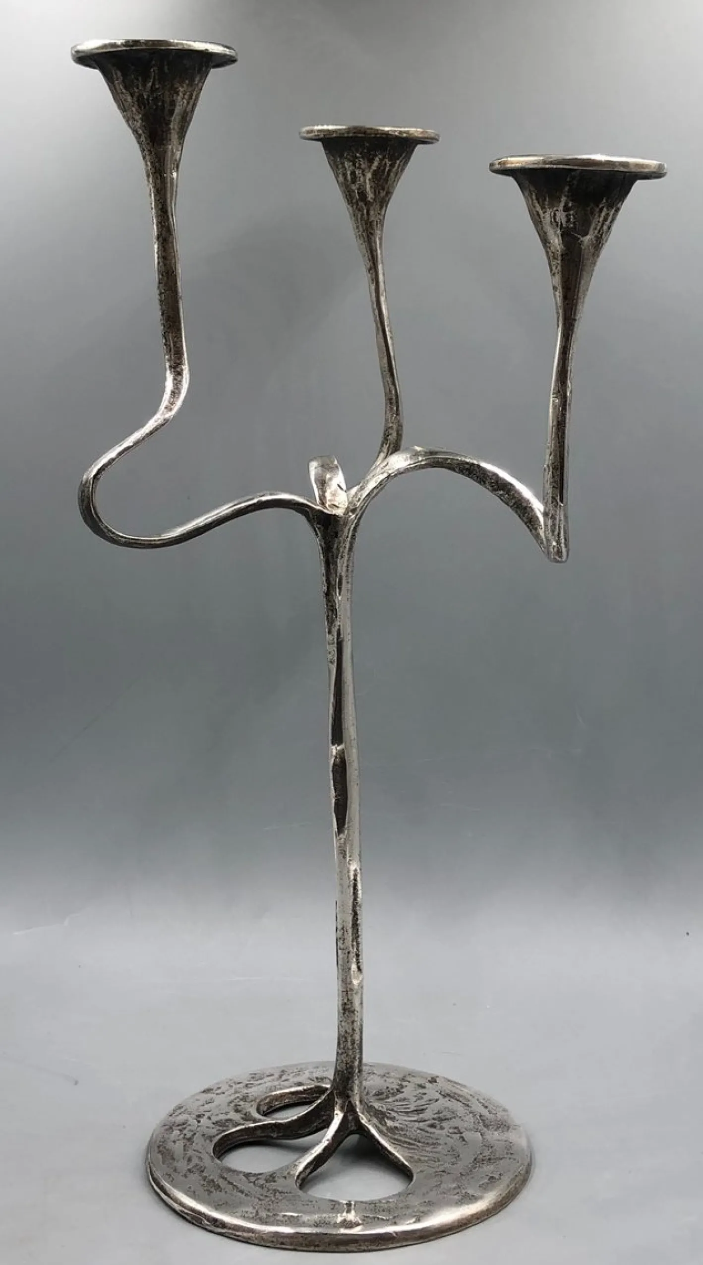 Brutalistischer Mid-Century Kerzenständer von Kurt Jesch für Amadeus/Tonini, 1970er