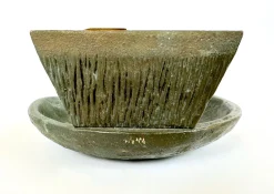 Brutalistischer Push & Pull Türgriff aus Alpana aus Bronze, 1970er