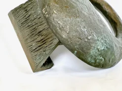 Brutalistischer Push & Pull Türgriff aus Alpana aus Bronze, 1970er