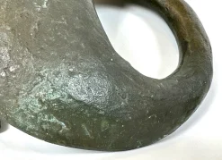 Brutalistischer Push & Pull Türgriff aus Alpana aus Bronze, 1970er