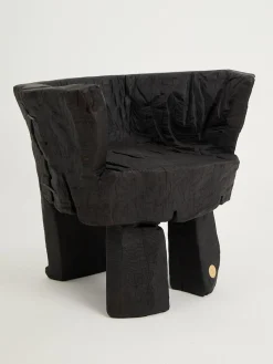 Brutalistischer skulpturaler Armhair von Logniture