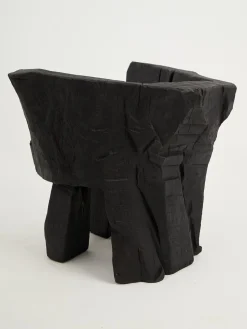 Brutalistischer skulpturaler Armhair von Logniture