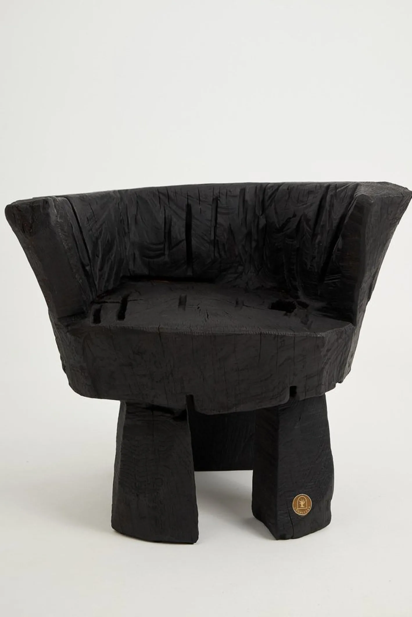 Brutalistischer skulpturaler Armhair von Logniture