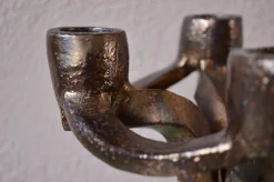Brutalistischer Vintage Kerzenhalter aus Keramik
