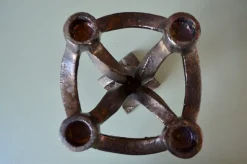 Brutalistischer Vintage Kerzenhalter aus Keramik