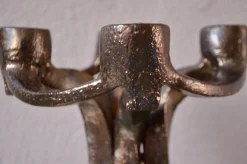 Brutalistischer Vintage Kerzenhalter aus Keramik