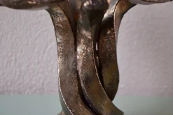 Brutalistischer Vintage Kerzenhalter aus Keramik