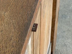 Brutalistisches französisches Sideboard aus Eiche, 1930er