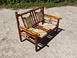 Brutalistisches Sofa aus Kiefernholz, Adrien Audoux & Frida Minet zugeschrieben, Frankreich, 1960er
