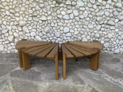 Brutalistische Vintage Beistelltische aus Eiche von Radboud Dittmann für Dittmann & Co., Niederlande, 1970er, 4er Set
