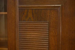 Brutalistische Vitrine aus Eiche von Charles Dudouyt, 1940er
