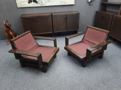 Brutalistische Wohnzimmergarnitur Modell St. Moritz von Klaus Rausch, 1960er, 7er Set