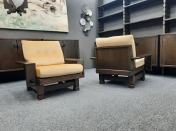 Brutalistische Wohnzimmergarnitur Modell St. Moritz von Klaus Rausch, 1960er, 7er Set