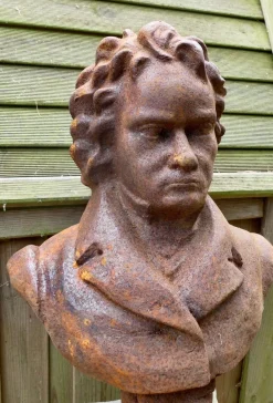 Büste aus Gusseisen von Ludwig Van Beethoven, 1930