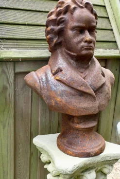 Büste aus Gusseisen von Ludwig Van Beethoven, 1930