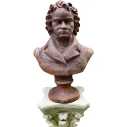 Büste aus Gusseisen von Ludwig Van Beethoven, 1930