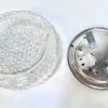 Bubble Texture Wand- oder Deckenlampe aus Glas von Helena Tynell für Bega Limburg, Deutschland, 1960er