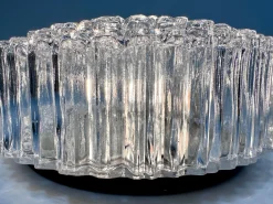 Bubble Texture Wand- oder Deckenlampe aus Glas von Helena Tynell für Bega Limburg, Deutschland, 1960er