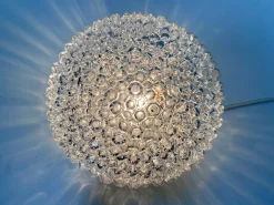 Bubble Texture Wand- oder Deckenlampe aus Glas von Helena Tynell für Bega Limburg, Deutschland, 1960er